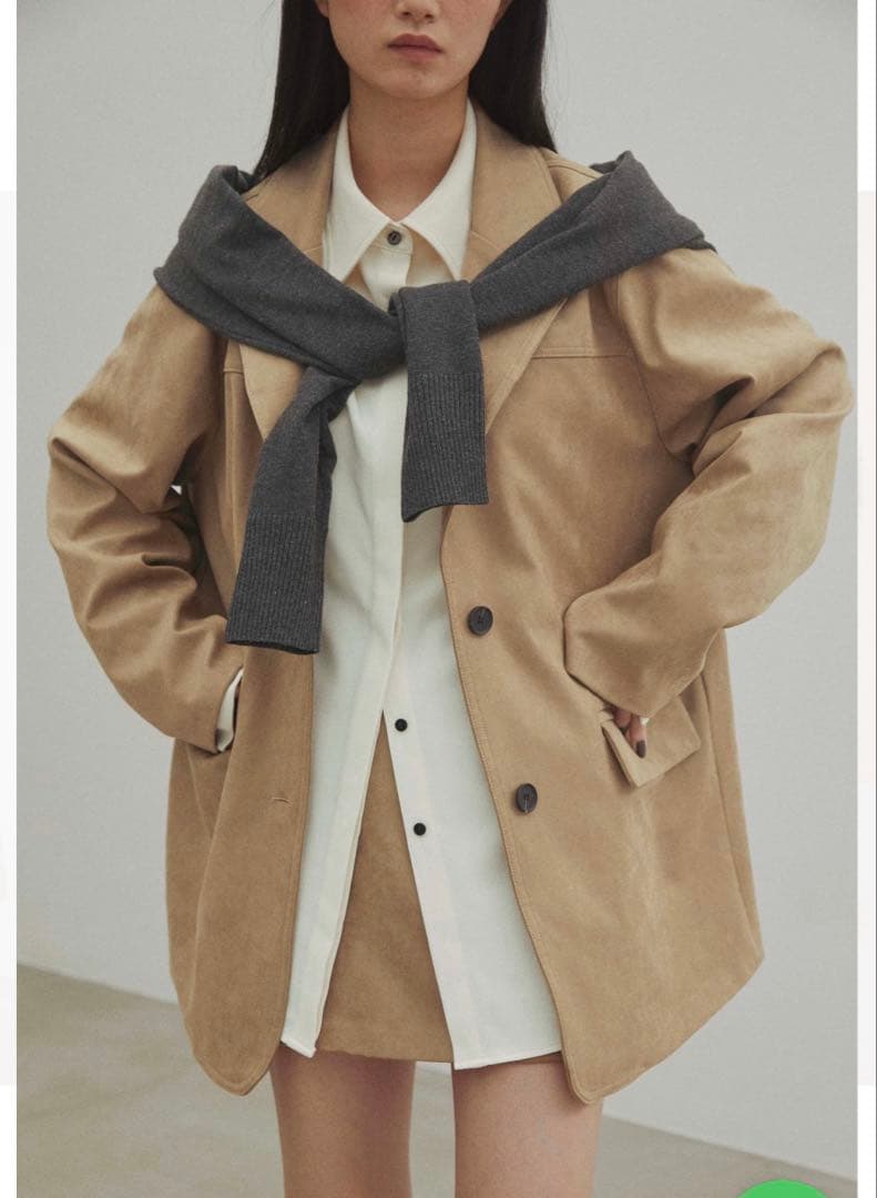 dium.フェイクスウェードジャケット