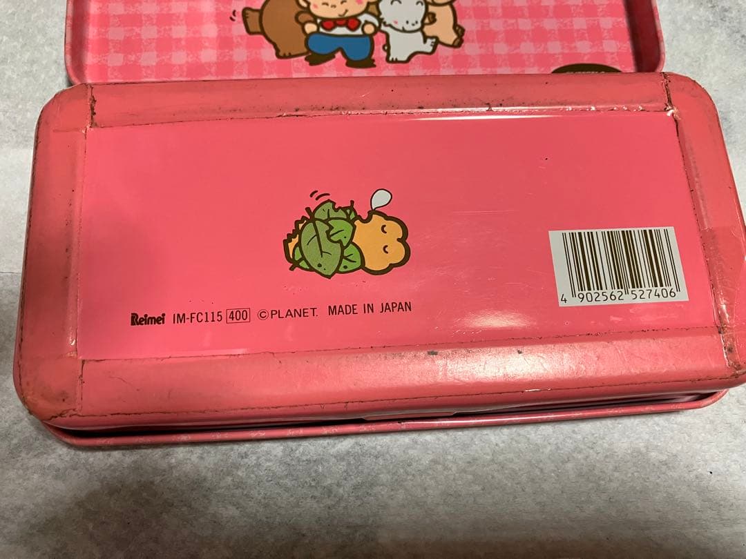 いもさくくん シャーペン と 缶ペンケース 筆入れ 昭和レトロ 1980年代