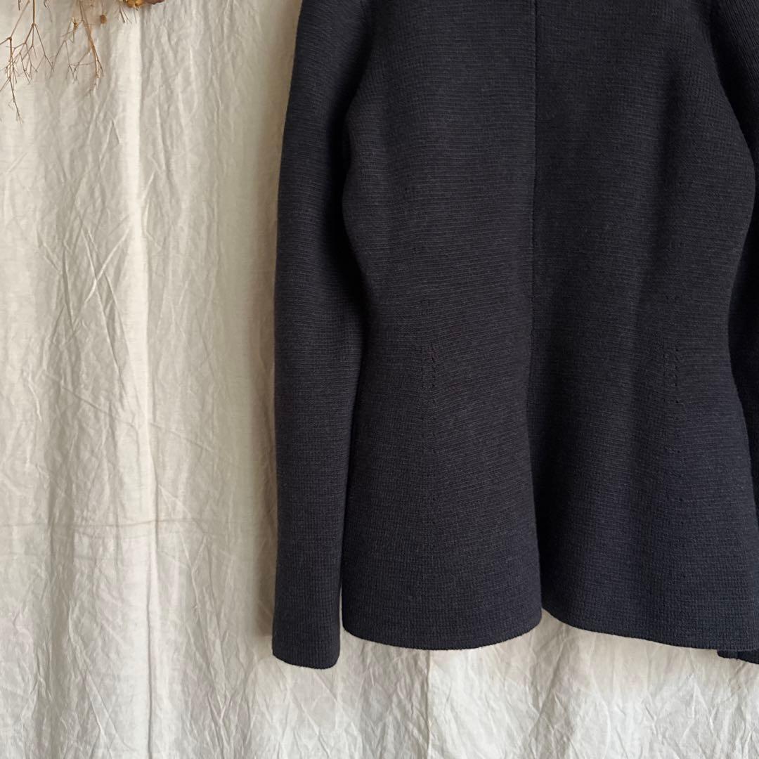 ファビアナフィリッピ ウール ダブルブレスト ニット ジャケット S