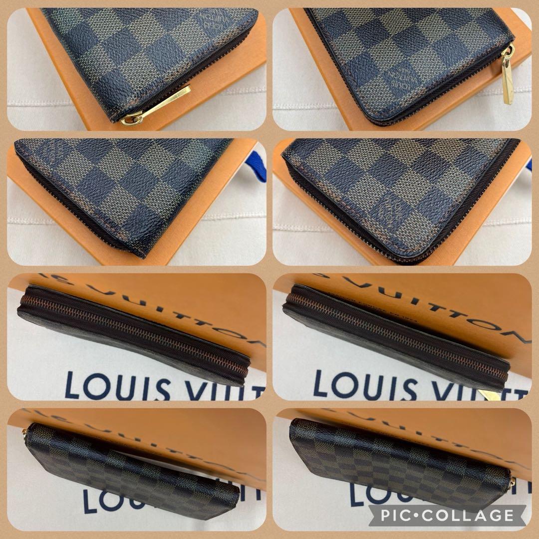 【良品】ルイヴィトン ダミエ エベヌ ジッピーウォレット 箱・保存袋付き♪