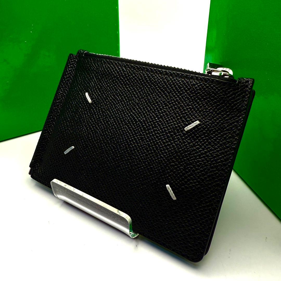 【極美品✨】メゾンマルジェラ マネークリップ 4ステッチ ブラック