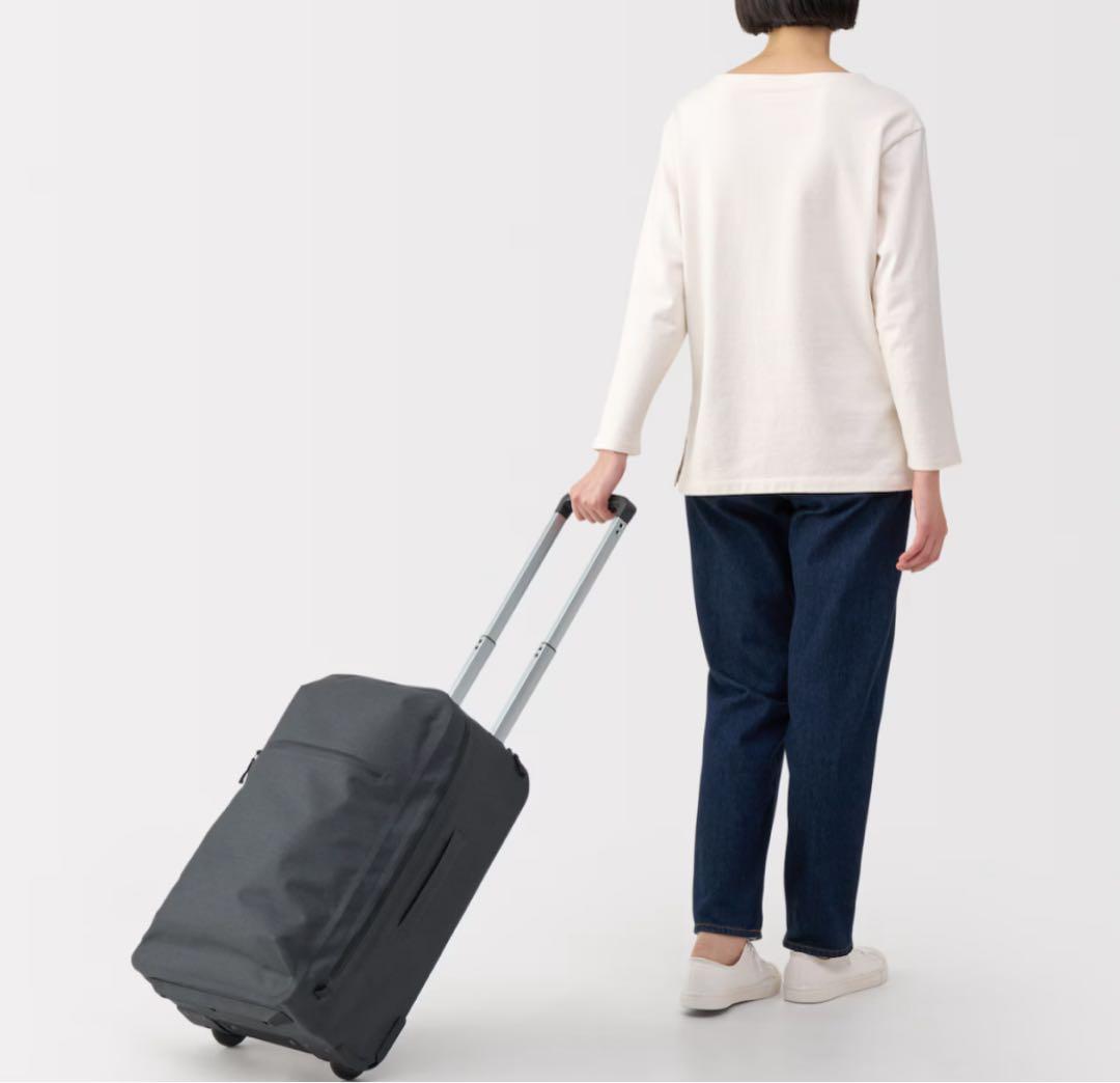 MUJI 耐水性キャリーケース 36L ダークグレー