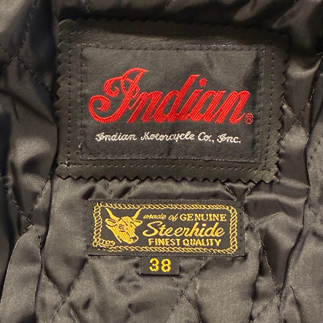 【美品】38inch インディアン モーターサイクル シングル ライダース