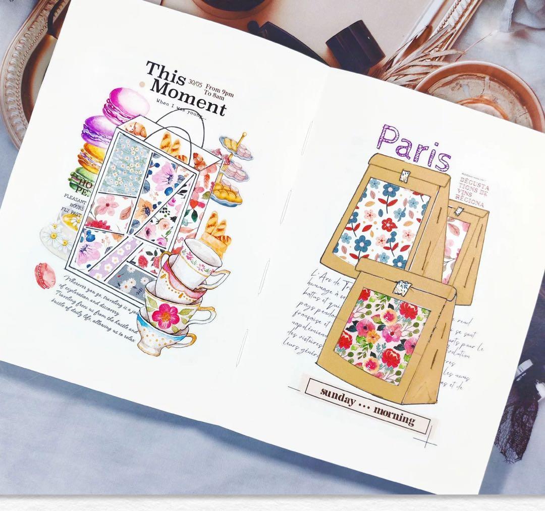 WT《繁花织梦3巻セット》海外マスキングテープ　マステ 【1936】