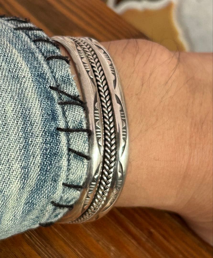 Ｔ*Ｋ様 ヴィンテージ　ナバホ　NAVAJO バングル　シルバー　インディアンジ