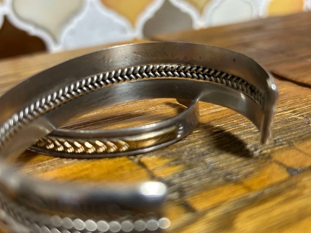Ｔ*Ｋ様 ヴィンテージ　ナバホ　NAVAJO バングル　シルバー　インディアンジ