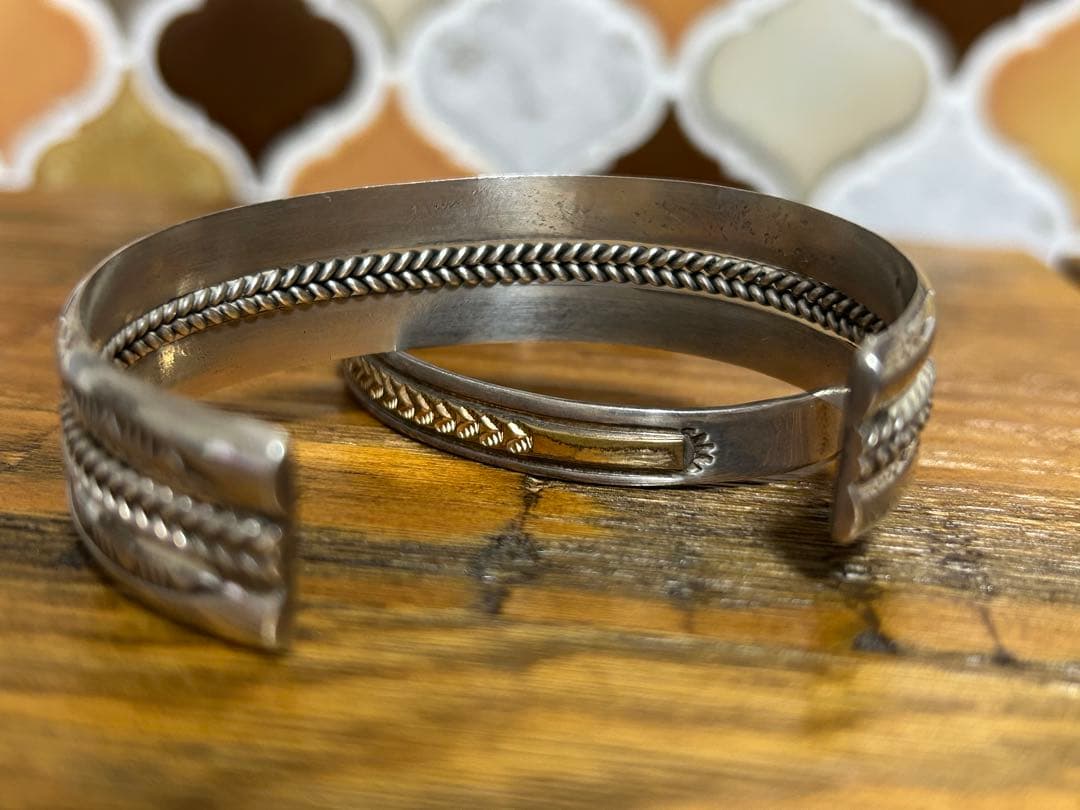 Ｔ*Ｋ様 ヴィンテージ　ナバホ　NAVAJO バングル　シルバー　インディアンジ