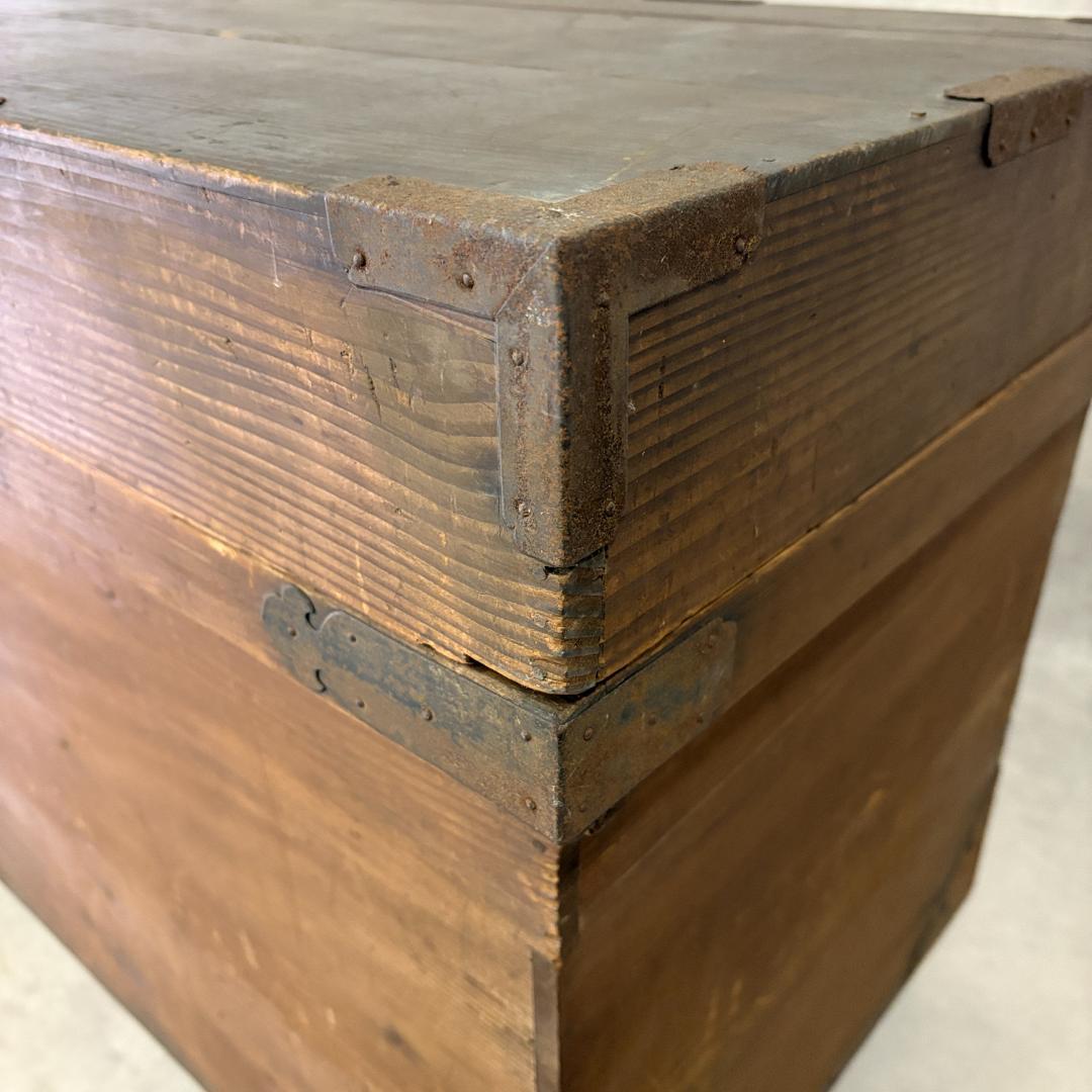 アンティーク木箱 無垢材 古道具