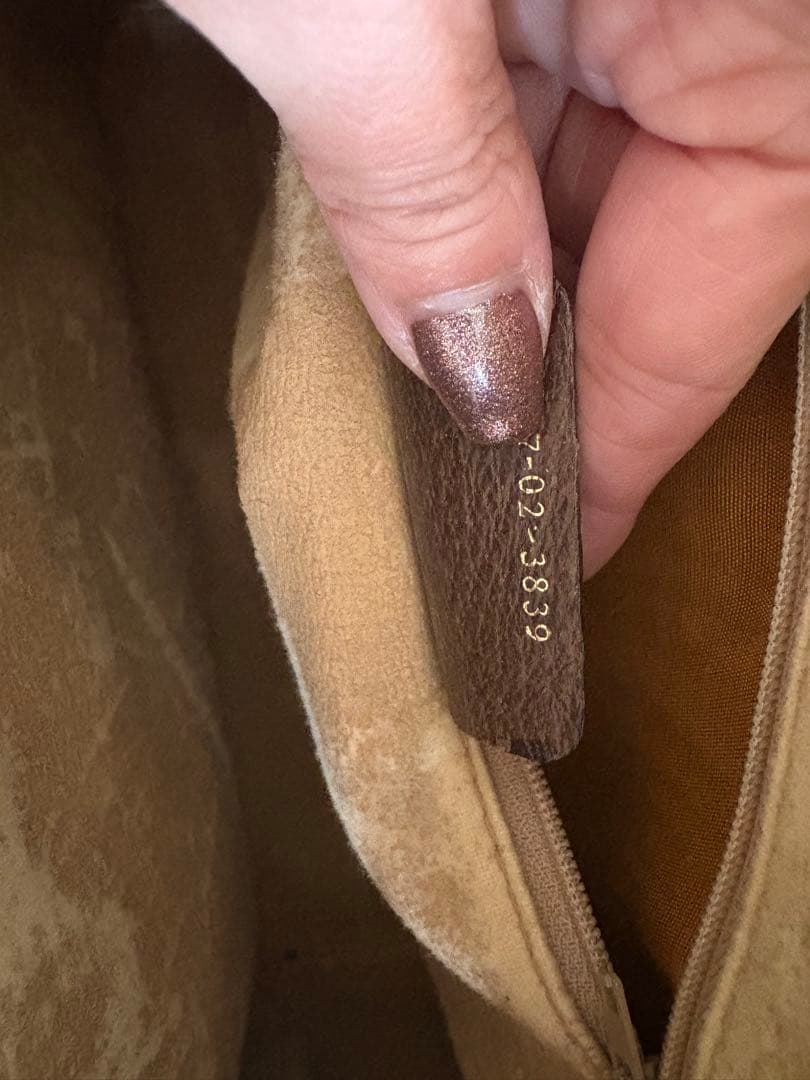 オールドGucci GGモノグラム ボストン/ハンドバッグ シェリー