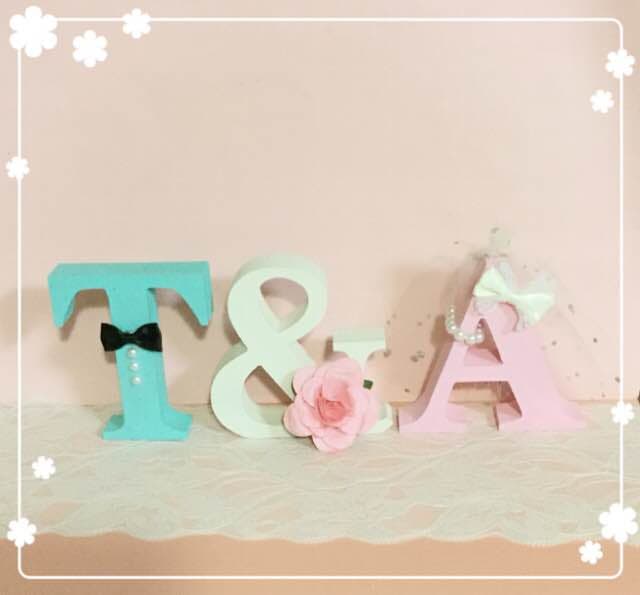 azu様確認用♡ウエディングバージョン・イニシャルオブジェ