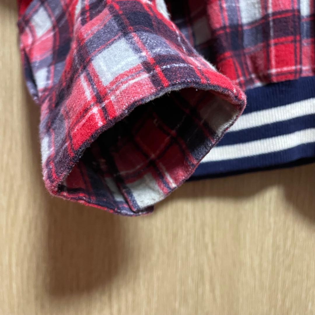 1950s プリントリブネルシャツ 希少