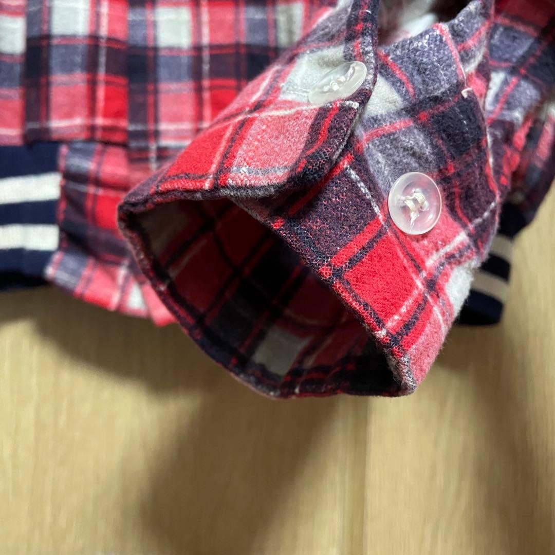 1950s プリントリブネルシャツ 希少