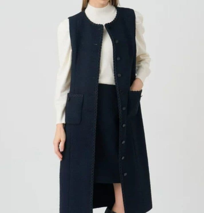 ANAYI　ラメスラブツイードジレワンピース