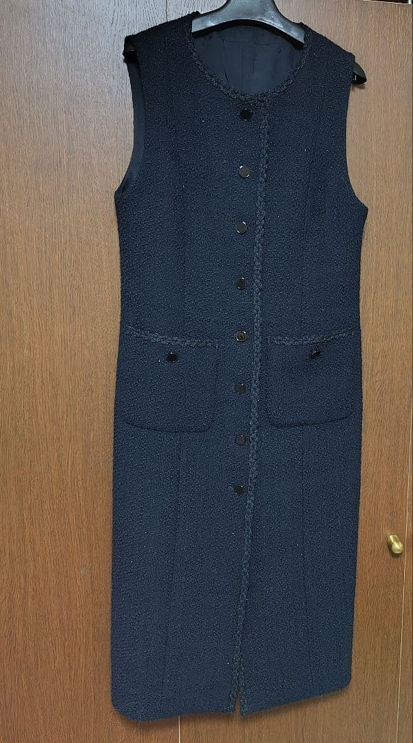 ANAYI　ラメスラブツイードジレワンピース