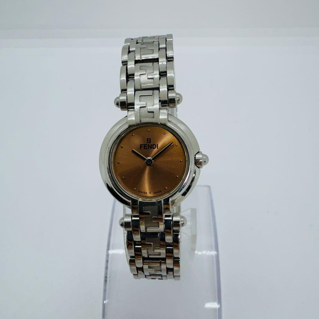 ✨FENDI✨フェンディ✨750L✨オロロジ✨ピンク文字盤✨ズッカ✨腕時計✨