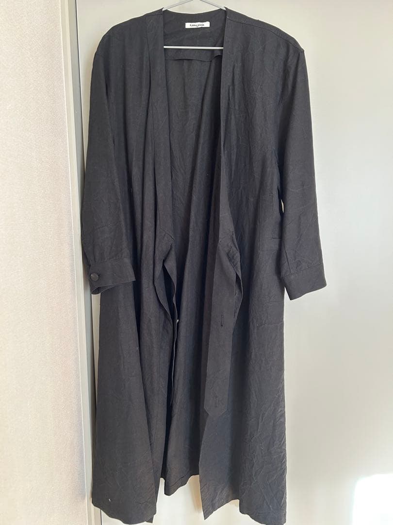 Fumika uchida コート　リネンコート　フミカウチダ　ウチダフミカ