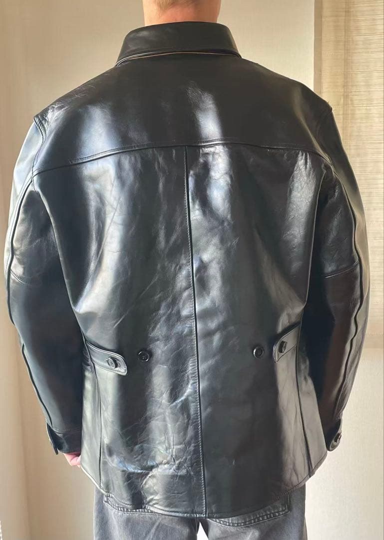 Tomoe茶芯馬革 レザーカーコート ホースハイド レザージャケット M