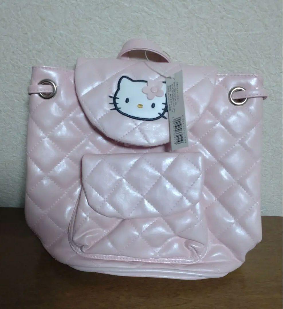 ハローキティ キルティングリュック ピンク