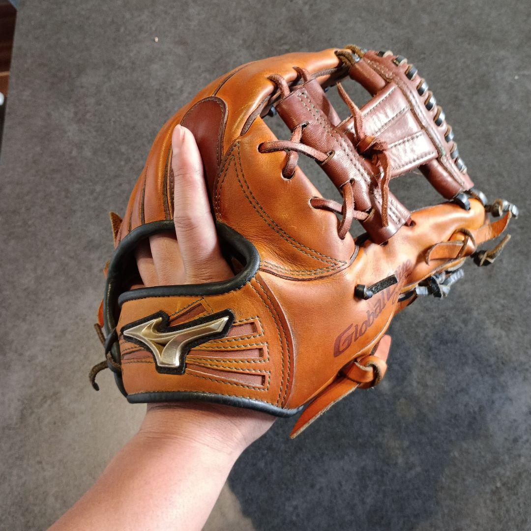 Mizuno Global Elite 軟式グローブ ブラウン　大人用