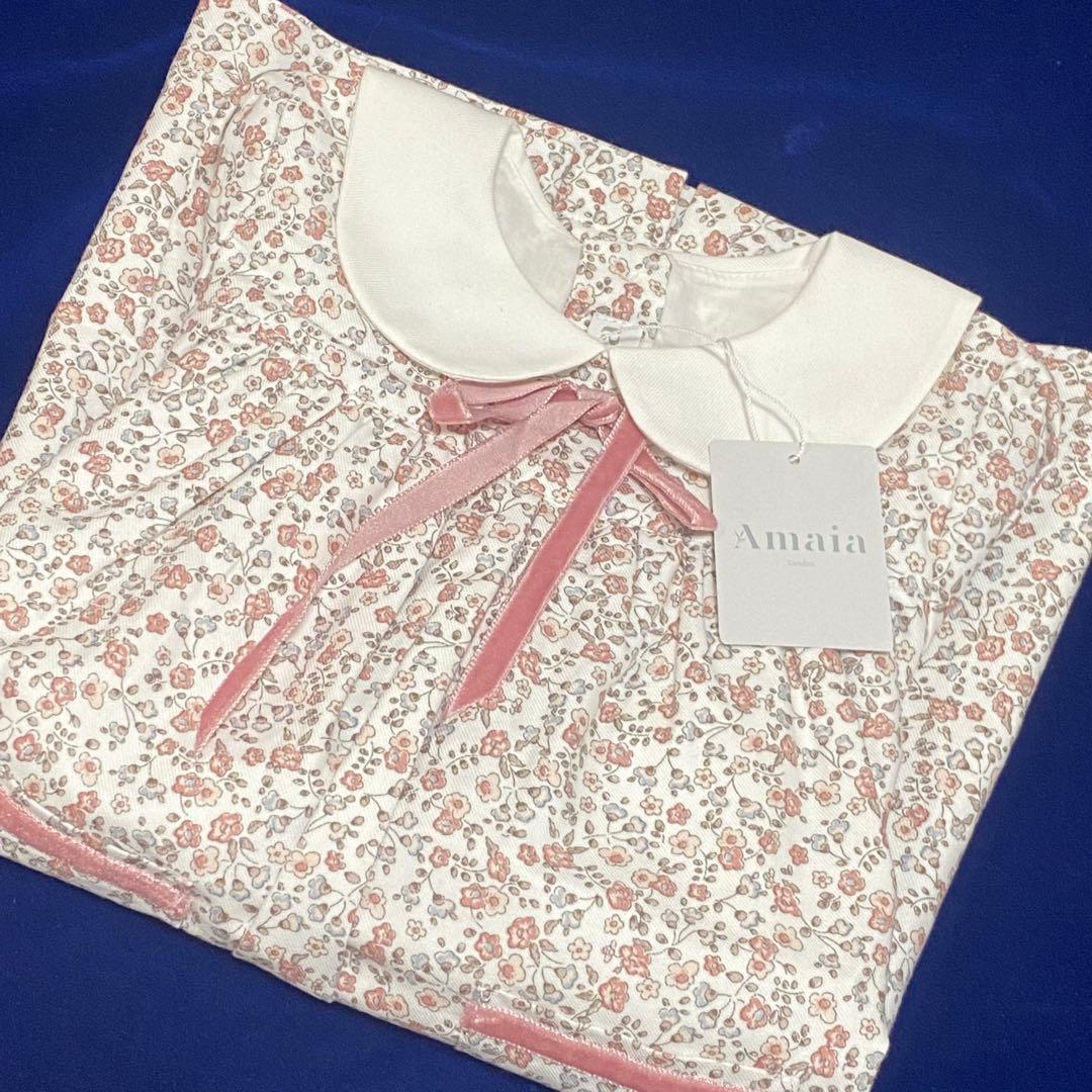 未使用品　アマイアキッズ　スモックワンピース　3y