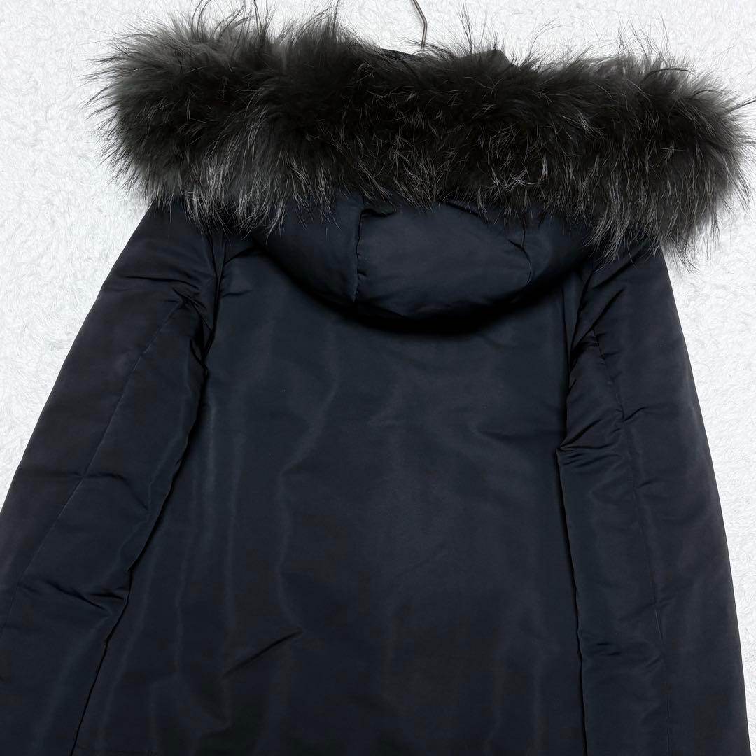 【美品】グレースコンチネンタル 3way 切り替え ダウンコート ラクーンファー