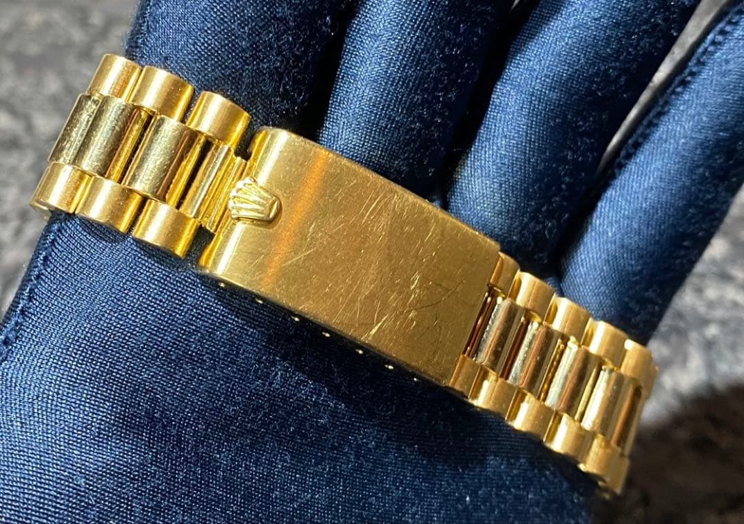 ロレックス　ヴィンテージ デイデイトブレスレットYG無垢Ref1803/8