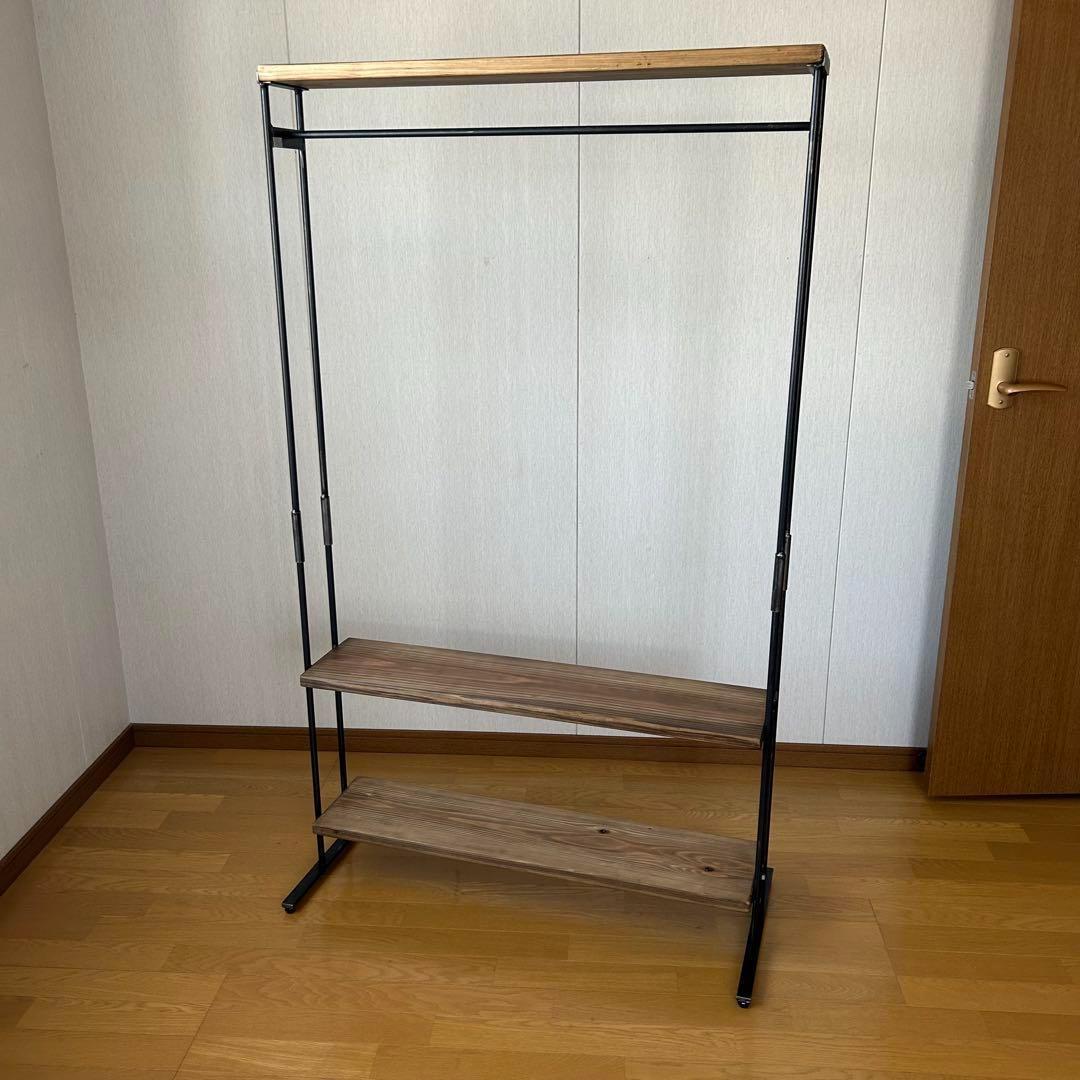 2段棚　ラック　アンティーク風　ハンドメイド　　アイアン家具