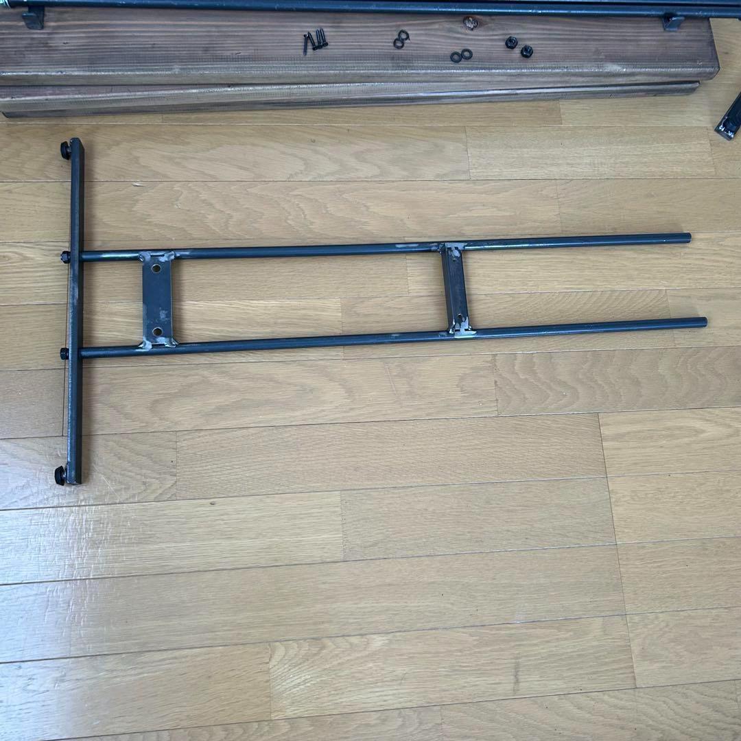 2段棚　ラック　アンティーク風　ハンドメイド　　アイアン家具