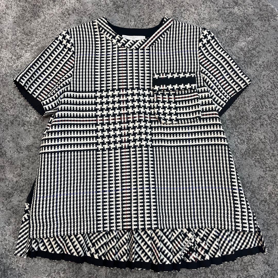 sacai 半袖 トップス 2★サカイ ブラウス バーニーズNY
