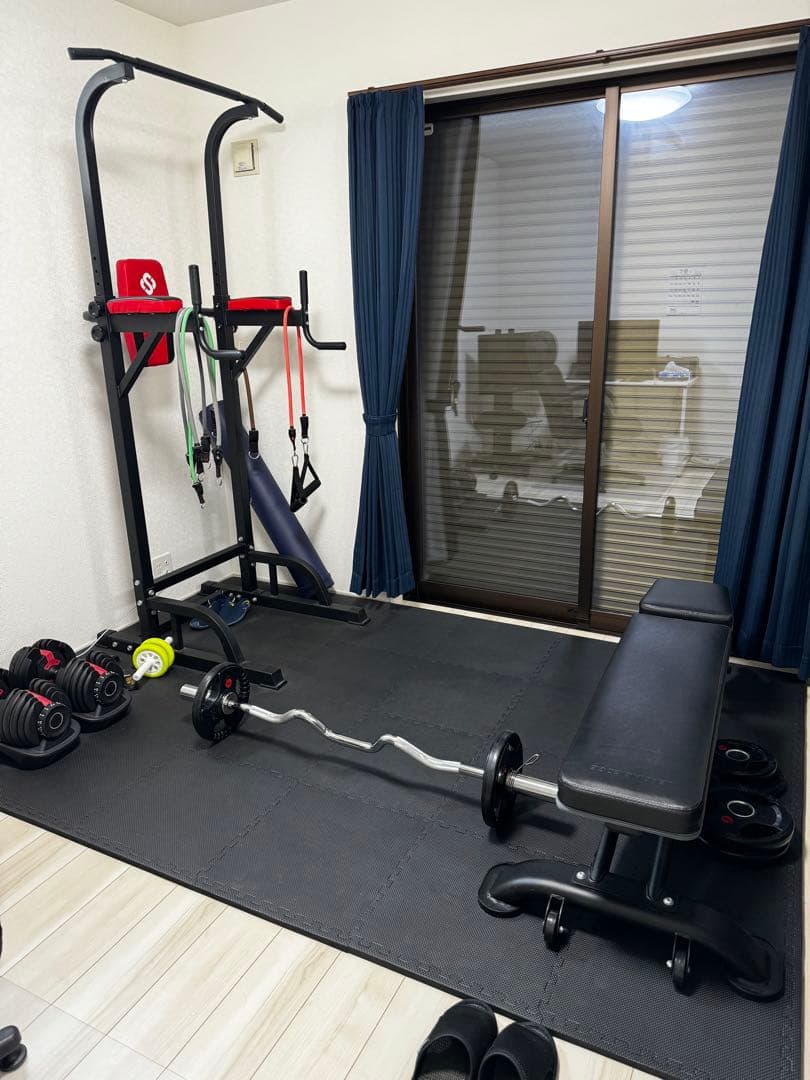 可変ダンベル24kg　懸垂ラック　ベンチ　EZバーホームジム　引き取り限定