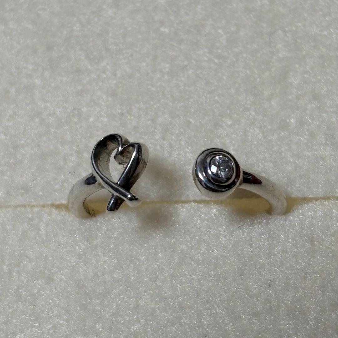 Tiffany & Coラビングハート 1P ダイヤ リングシルバーAG925