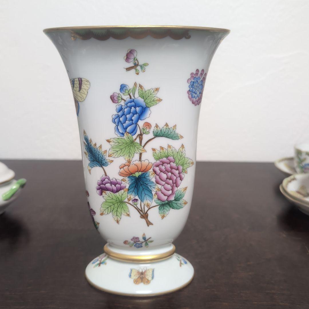 ヘレンド　ヴィクトリアブーケ　花瓶　フラワーベース　大サイズ　置物