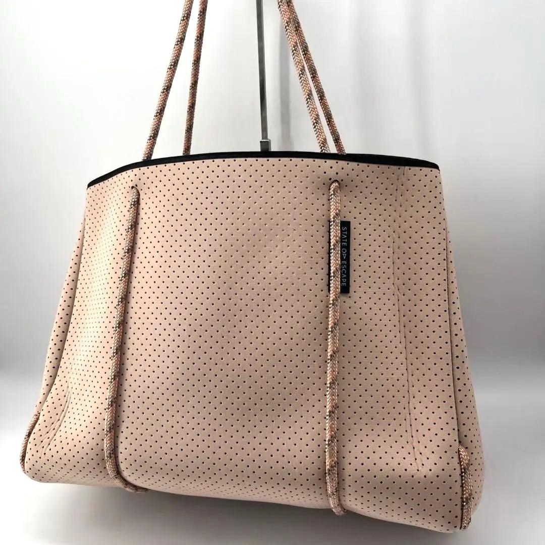 16156✨未使用級✨ステイトオブエスケープ 大容量 トートバッグ 保存袋付