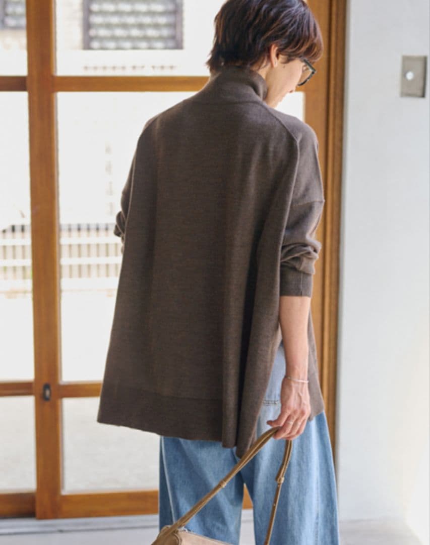 ジャーナルスタンダードレリューム ◇ BiellaYarnワイドタートルネック