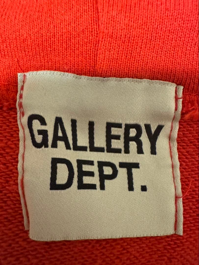 ド*画様 GALLERY DEPT. オレンジグラデーションパーカー