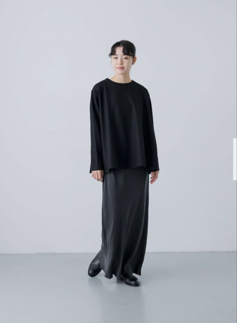 KAGURE かぐれ キュプラスカート チャコール