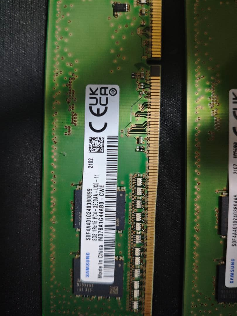 【純正・動作確認済】Samsung DDR4-3200 8GBx2 PC4