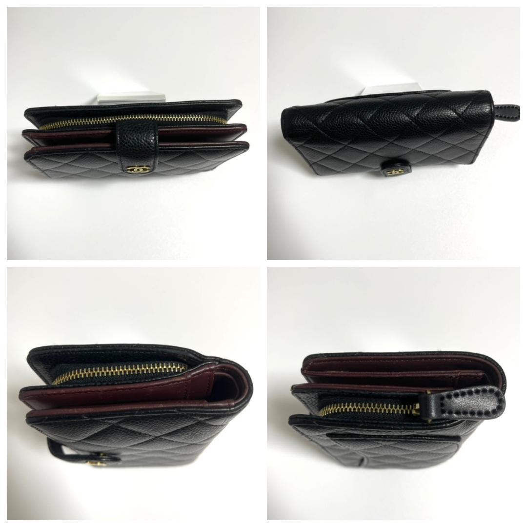 【2458】パパ★CHANEL ✴︎ シャネル マトラッセ 2つ折財布