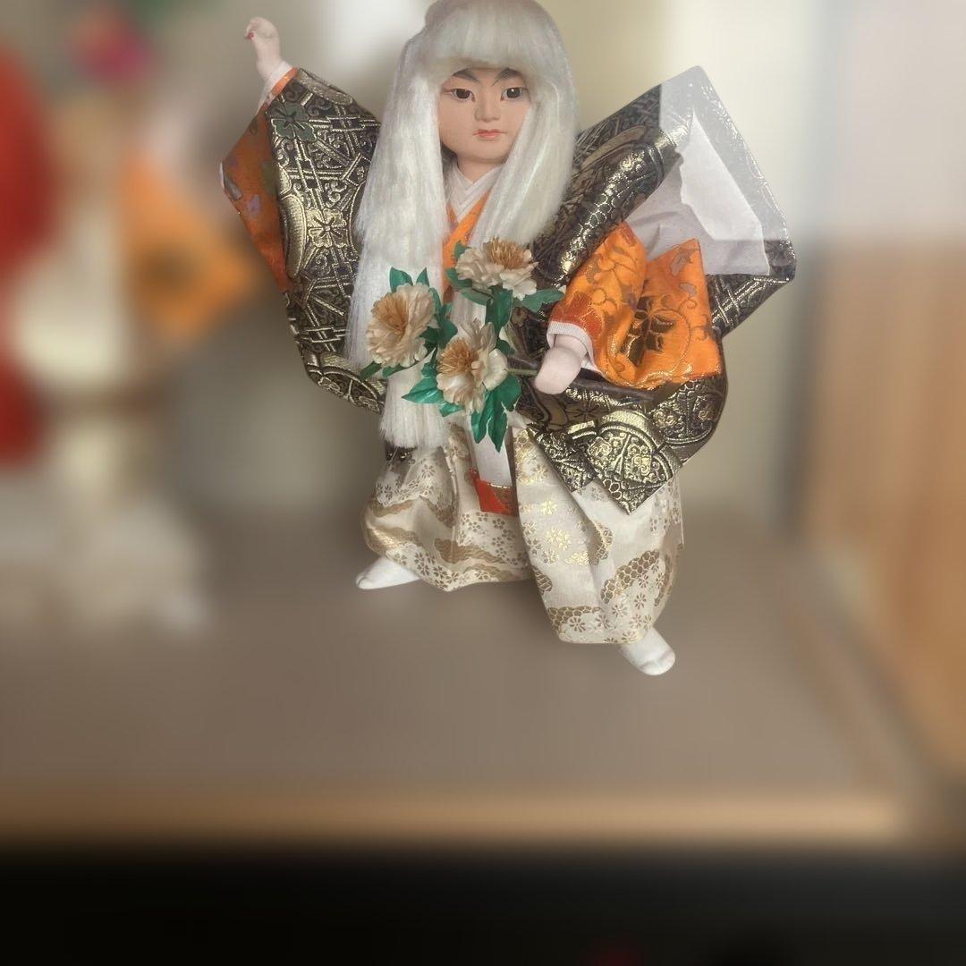 五月人形 伝統的な連獅子　透明ガラスケース付き