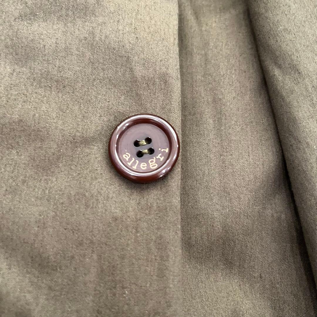 allegri イタリア製 トレンチコート オリーブ　古着　ミリタリー