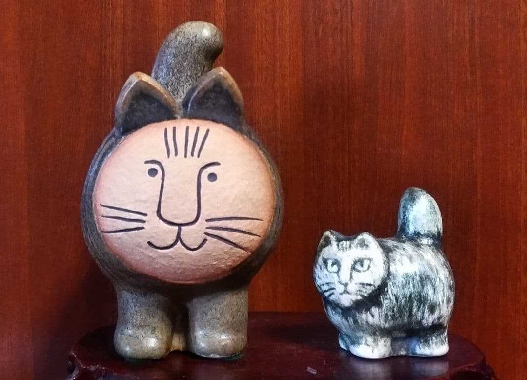 リサラーソン ディエチキャット＆ミニズースタンディングキャット 美品