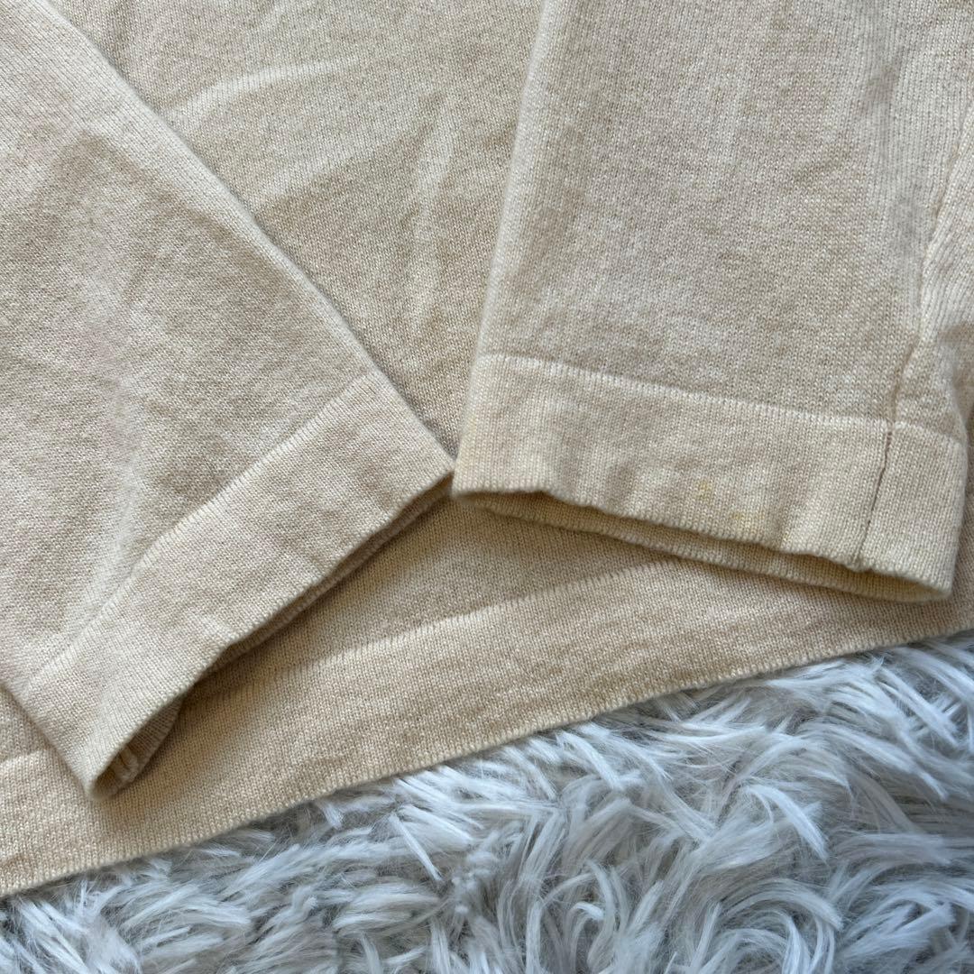 n100/エヌワンハンドレッド カシミヤ100% 日本製 アイボリー Lサイズ