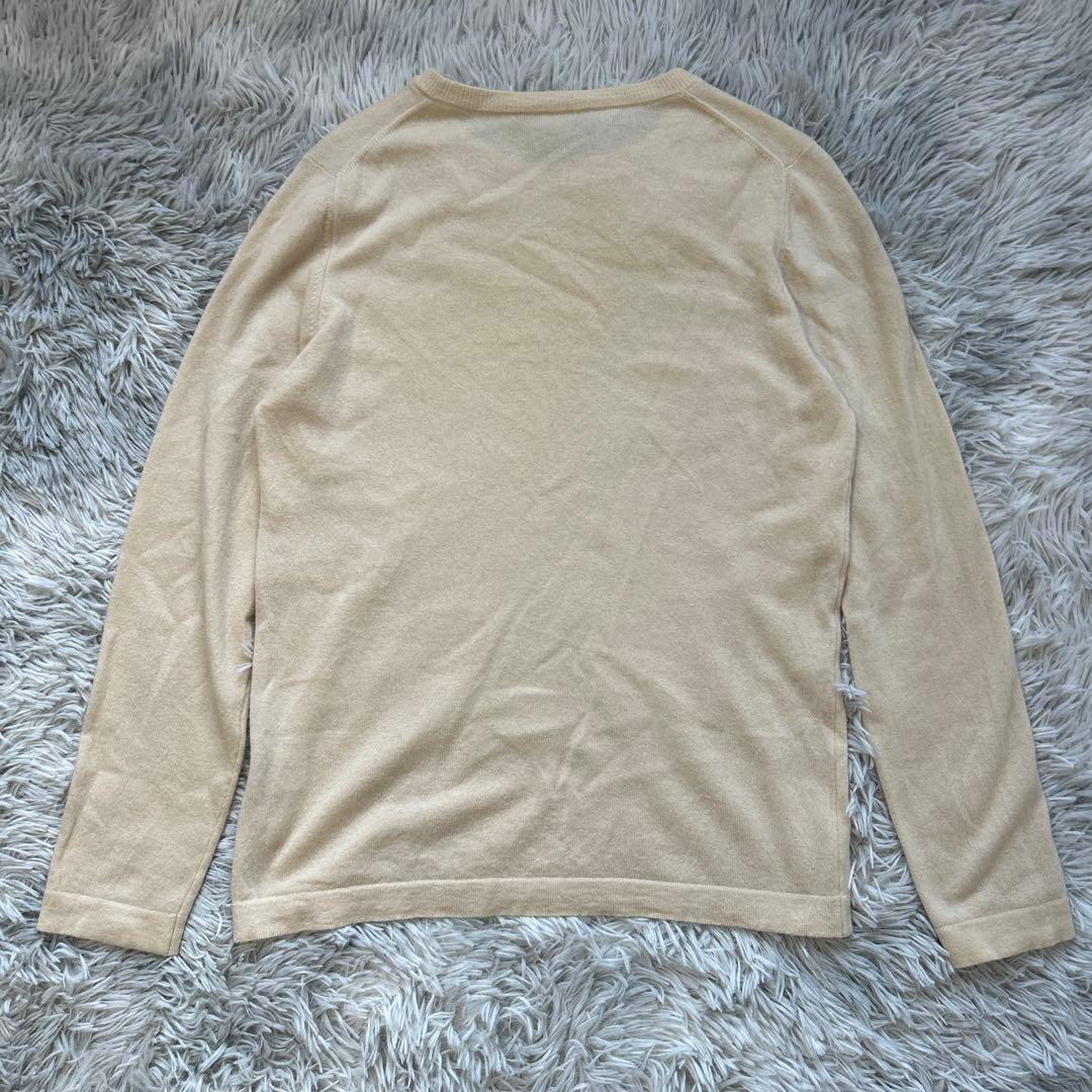 n100/エヌワンハンドレッド カシミヤ100% 日本製 アイボリー Lサイズ