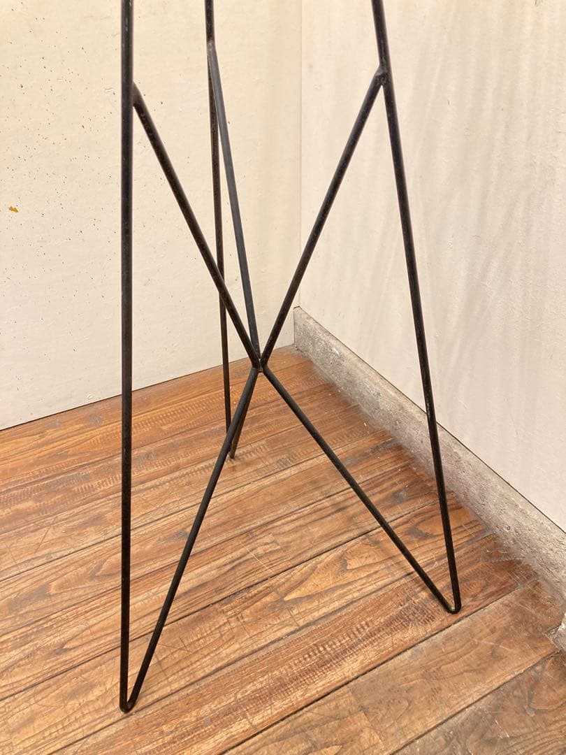 60'sヴィンテージ 鉄×真鍮 スチールコートハンガー フランスアンティーク