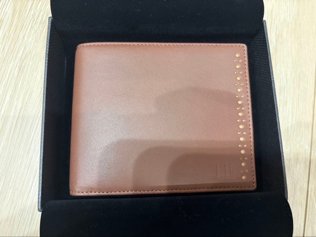 【新品未使用】dunhillブラウン 二つ折り財布