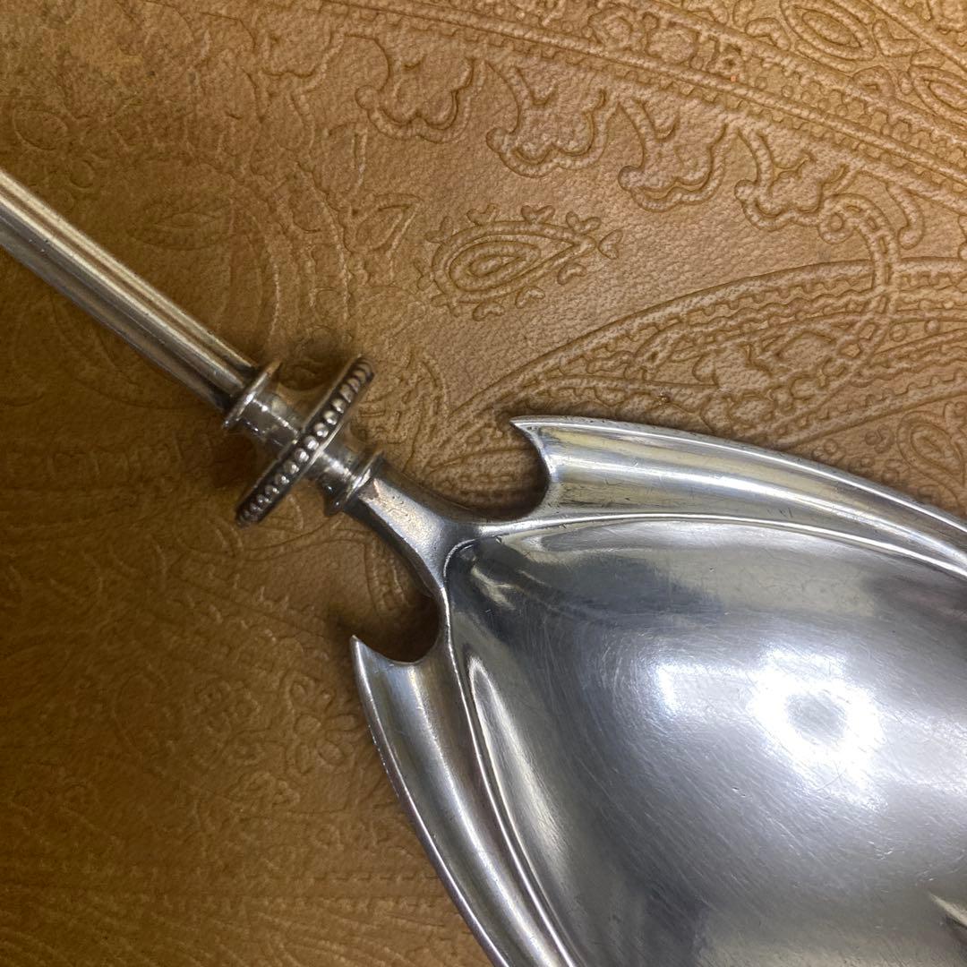 【純銀/約73g】ドイツ スプーン/22.5cm【マスカロン】