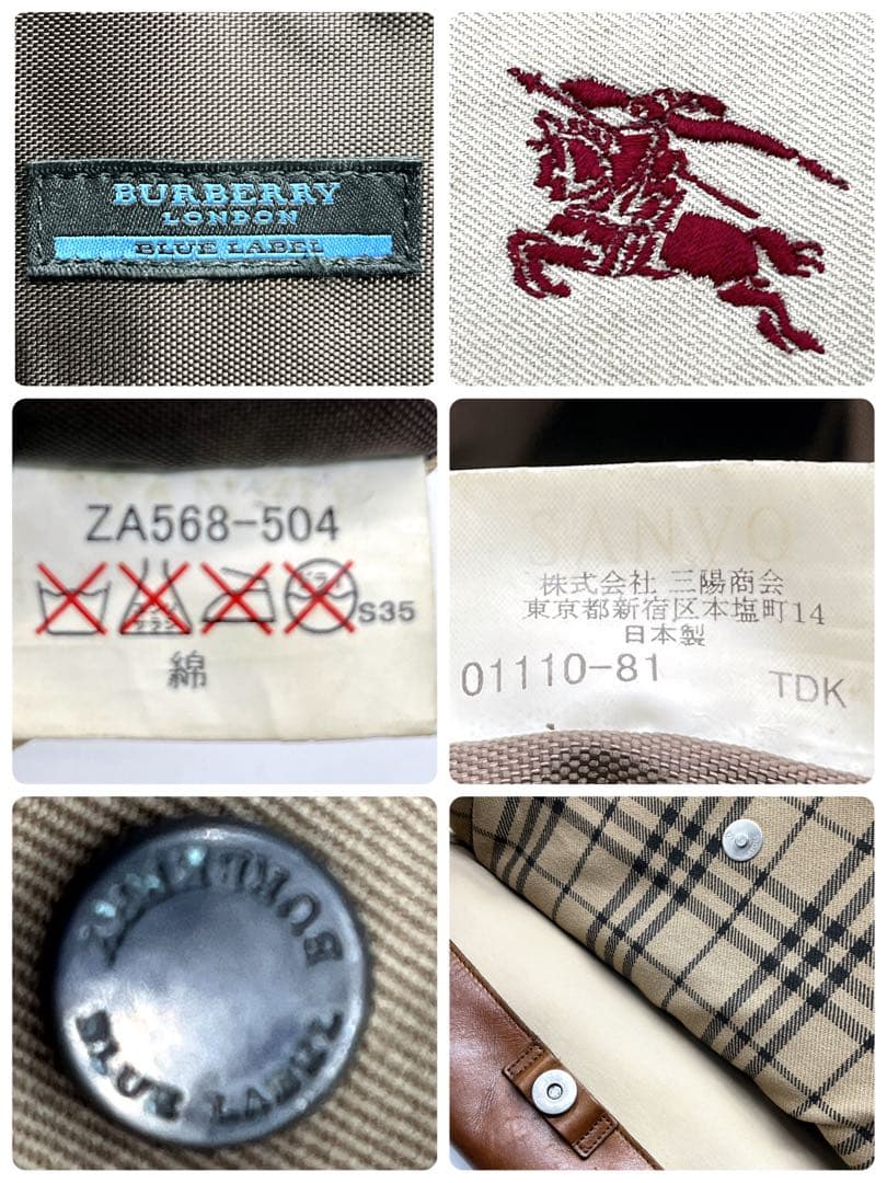 【希少】バーバリーブルーレーベル メッセンジャーバック ノバチェック A4収納
