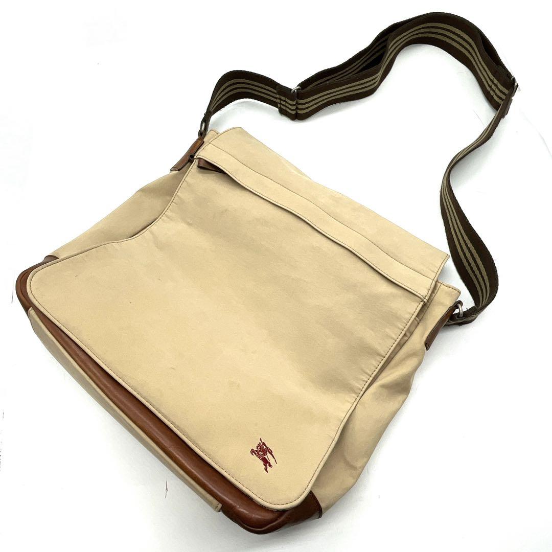 【希少】バーバリーブルーレーベル メッセンジャーバック ノバチェック A4収納