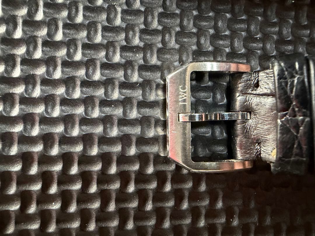 IWC 黒 レザー 時計バンド　20mm