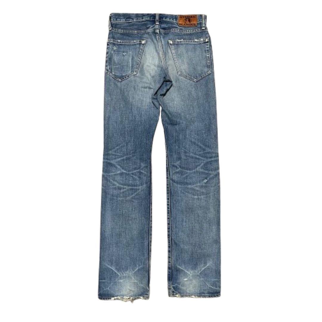 パンツ HYSTERIC GLAMOUR straight studded denim